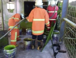 Akibat Percikan Gerinda Listrik, Gudang LPG Nyaris Ludes Terbakar