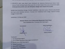 80 Relawan Cakades Sedahkidul Surati DPRD
