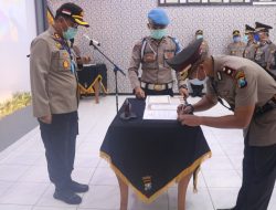 Wakapolres dan Kasat Lantas Bojonegoro Sertijab