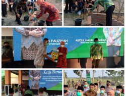 Peduli Sanitasi Masyarakat Desa, Menteri Ketenagakerjaan RI dan Menteri Desa ,PDT, Transmigrasi RI Serahkan Bantuan Program padat Karya Sanitasi lingkungan di Desa Pandanagung