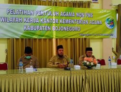Pelatihan Penyuluh Agama Islam Non PNS Diwilayah Kerja Kantor Kemenag Bojonegoro tahun 2020.