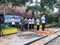 Danramil 0811/19 Montong Hadiri Upacara HUT PGRI
