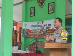 Harkamtibmas Pembinaan 3 Pilar, Kapolres Bojonegoro Ajak Terus Lawan Covid dan Tercipta Kamtibmas Yang Aman