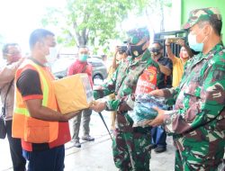 Danrem 082/CPYJ di dampingi Bupati dan Dandim 0812 Lamongan sidak Penegakan Disiplin Protokol Kesehatan