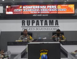 Polres Bojonegoro Gelar Anev Kamtibmas Tahun 2020