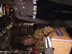 Kanit Dikyasa Satlantas Polres Berikan Bingkisan Paket Sembako kepada salah Satu Masyarakat Penyitas Difabel