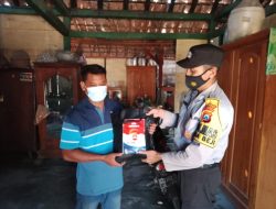 Terdampak PPKM Darurat Level 4, Polsek Kedewan Salurkan Paket Beras Kepada Warga Terdampak Covid-19
