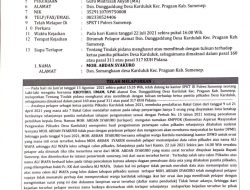 Diduga Lakukan Hasutan ke Panitia Pilkades Karduluk, Ketua KAMPPDK Dilaporkan ke Kepolisian