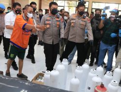 Polda Jatim Bongkar Penjualan Tabung Oksigen Palsu di Surabaya