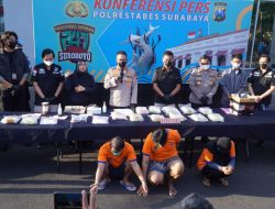 Satresnarkoba Polrestabes Surabaya Berhasil Gagalkan Peredaran 13,4 Kg Sabu