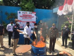 BNNK Tuban Musnahkan BB Ganja 1,5 Kg