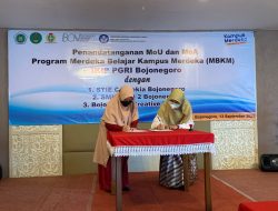 Kuatkan Kerjasama dalam Pelaksanaan Kampus Merdeka Belajar ,Dua Perguruan Tinggi Swasta di kabupaten Bojonegoro Adakan MOU