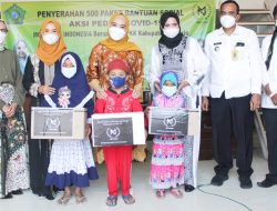 Peduli Masyarakat, TP PKK Kabupaten Sidoarjo bersama Moonzaya Indonesia Gelar Bansos