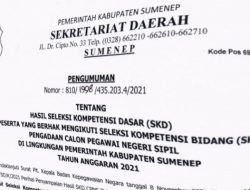Pemerintah Kabupaten Sumenep Umumkan Hasil Tes SKD CPNS dan PPPK, Berikut Daftarnya