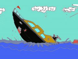 Disapu Angin dan Gelombang, Perahu Nelayan Tenggelam di Perairan Pulau Gua-gua