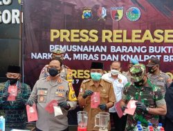 Polres Bojonegoro Musnahkan BB Narkoba,Miras Dan Knalpot Brong
