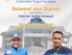 Terpilih pada Kongres XV, Badan Pimpinan Pertama ISMEI dari UNESA