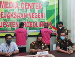 Selewengkan Dana Desa, Mantan PJ Kades dan Bendahara Desa Pakuniran Probolinggo Ditahan