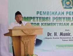 Pembinaan Peningkatan Kompetensi Penyuluh Agama Islam oleh Kakankemenag Tuban