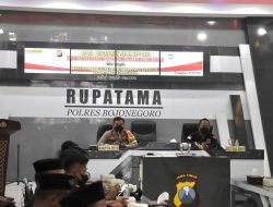 Jelang Satu Suro 2022, Polres Bojonegoro Gelar Rakor Bersama Pesilat