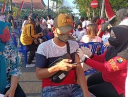 Polres Bojonegoro Gelar Vaksinasi dan Pengobatan Gratis di Kawasan CFD