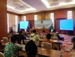Giat Peningkatan Peran Jurnalis/Penggiat Medsos dalam Publikasi dan Kerukunan Beragama oleh Kabag TU Kanwil Kemenag Jatim