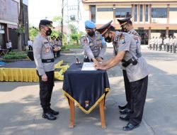 Kapolres Bojonegoro Pimpin Upacara Pelantikan Kasat Samapta dan Sertijab Kapolsek Kalitidu