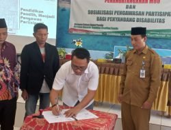 Tingkatkan Pengawasan Pemilu, Bawaslu Sumenep MoU Bersama Kelompok Disabilitas