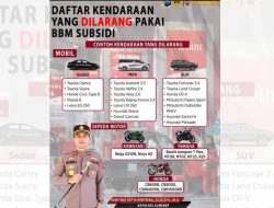 Berikut Jenis Mobil dan Motor yang Tidak Boleh Isi BBM Subsidi di Sumenep