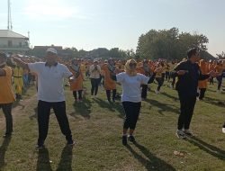 Peringati Haornas,DPD AMPI Kabupaten Tuban Adakan Senam Bareng