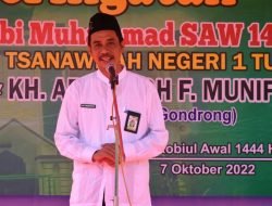Ini Kata KH. Abdulloh F. Munif Pada Peringatan Maulid Nabi Di MTsN 1 Tuban