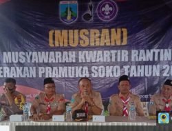 Camat Soko Buka Musyawarah Ranting Kwaran Pramuka Soko
