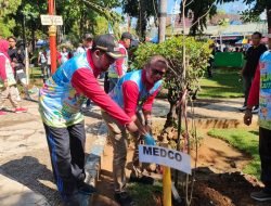 Rayakan Hari Jadi Kabupaten Sumenep, Medco Tanam Ratusan Pohon