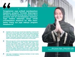 Silvi Anas Tasya Sangat Bersyukur Mendapatkan Beasiswa Satu Desa Dua Sarjana
