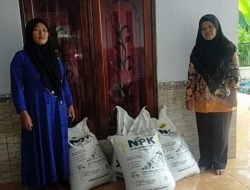Ringankan Petani, Bupati Sumenep Salurkan Pupuk Gratis di Kecamatan Ganding