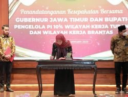 Tingkatkan Ekonomi, Gubernur Khofifah Tandatangani Pengelolaan PI 10 Persen