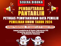 Pendaftaran Pantarlih Pemilu 2024 Resmi Dibuka, Berikut Tahapannya