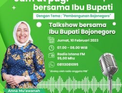Bupati Bojonegoro Talkshow di Radio, Menjawab Pertanyaan Warga Seputar Pembangunan