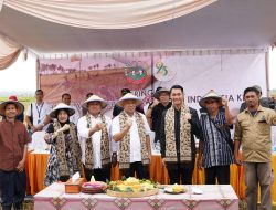 Menteri Koperasi dan UKM RI Bersama Bupati Tuban Panen Padi