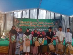 Rangkaian Sedekah Bumi Makam Sedeng , Panitia Serahkan santunan kepada anak yatim-piatu dan Lansia