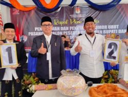 KPU Sumenep Tetapkan Nomor Pasangan Calon Pilkada 2024
