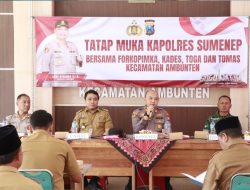 Momen Kapolres Sumenep Lakukan Tatap Muka Bersama Forkopimka hingga Tomas di Ambunten