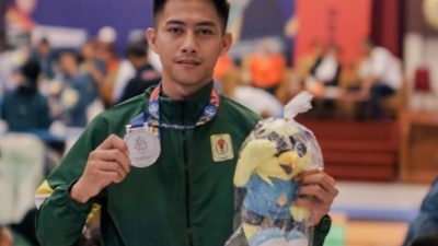 Atlet Tarung Derajat Kabupaten Bojonegoro Raih Medali Perak di ajang POMNAS XIX Tahun 2025