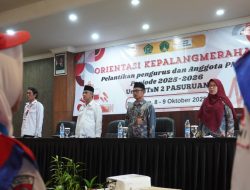 PMR MTsN 2 Pasuruan Gelar Orientasi dan Pelantikan, Wakil Ketua PMI Kabupaten Pasuruan: Jadi Role Model untuk Unit Lain