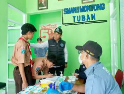 BNNK Tuban Laksanakan Deteksi Dini di SMA Negeri 1 Montong, Kacabdin Berikan apresiasi