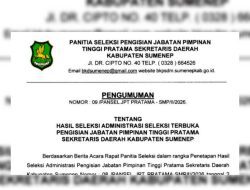 8 Kandidat Lolos Seleksi Adminitrasi Sekda Sumenep, Berikut Jadwal Assessment