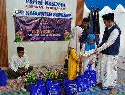 Tebar Berkah Ramadhan, DPD NasDem Sumenep Santuni Anak Yatim