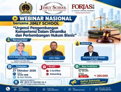 LKHAI Gandeng Jimly School dan FORJASI Gelar Webinar Nasional Hukum Bisnis