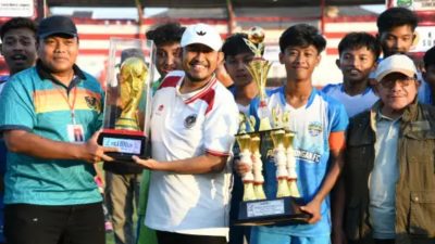 Bupati Fauzi Dorong Pembinaan Sepak Bola Usia Muda, Pasongsongan Juara AF Sport U-17 2026